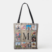 Creëer Uw aangepaste fotocollage Rustic Farmhouse Tote Bag (Achterkant)