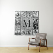 Creëer Uw aangepaste fotocollage Rustic Farmhouse Wandkleed (In situ)