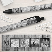 Creëer Uw aangepaste fotocollage Rustic Farmhouse Zwarte Inkt Pen