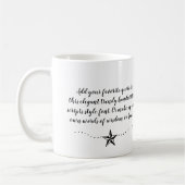 Creëer Uw aangepaste gekoesterde offerte Gezegde t Koffiemok (Links)