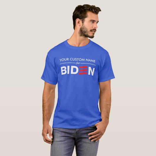 Creëer Uw aangepaste groepsnaam voor Biden Harris  T-shirt (Voorkant volledig)