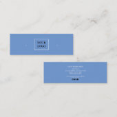 Creëer uw aangepaste Logo oorbel Mini Visitekaartje (Voorkant / Achterkant)