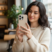 Creëer Uw aangepaste naam Monogram Kalligrafie iPhone Hoesje