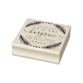 Creëer Uw aangepaste toekomst Mr & Mrs Retouradres Rubberstempel (Stempel)
