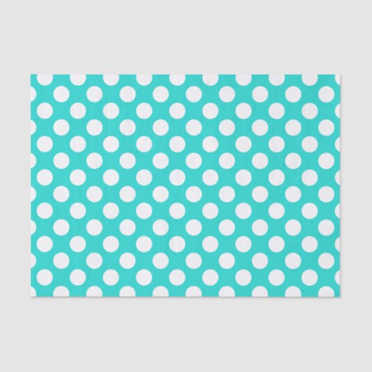 Creëer Uw achtergrondkleur met witte Stippen 10 Tissuepapier (Voorkant)