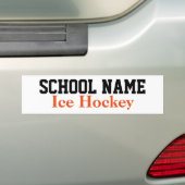 Creëer Uw Bumpersticker - Ice Hockey (Op auto)
