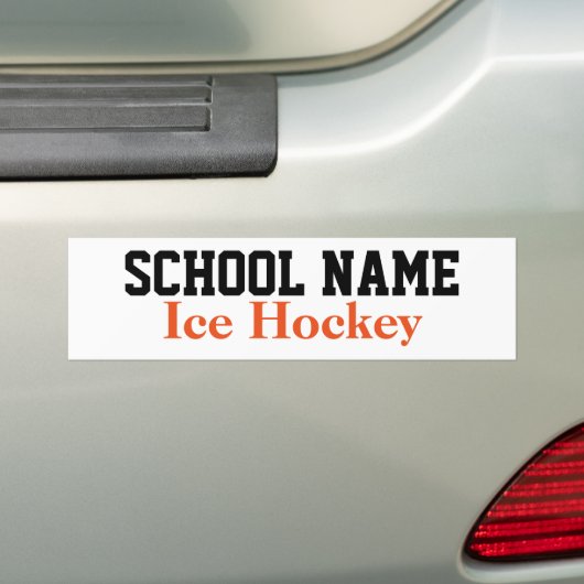 Creëer Uw Bumpersticker - Ice Hockey (Op auto)
