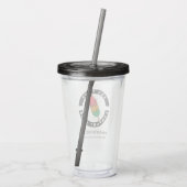 Creëer Uw Business Logo Website Adres Slogan Acryl Drinkbeker (Achterkant)