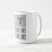 Creëer uw collage Aangepaste sjabloon 9 FOTO Koffiemok (Voorkant rechts)