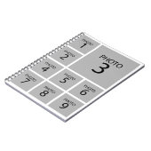 Creëer uw collage Aangepaste sjabloon 9 FOTO Notitieboek (Linkerzijde)