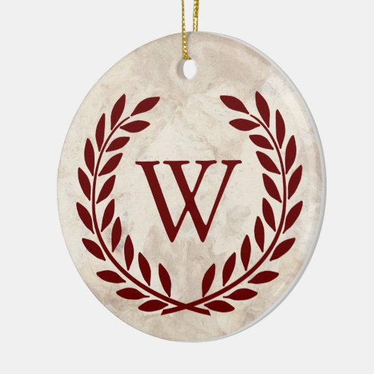 Creëer Uw decoratieve monogram Keramisch Ornament (Links)