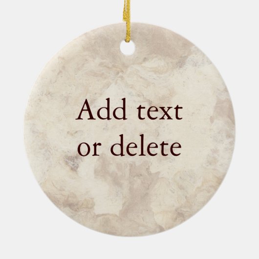 Creëer Uw decoratieve monogram Keramisch Ornament (Achterkant)