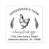 Creëer Uw  Egg Karton Boerderij Retouradres Zelfinktende Stempel (Design)