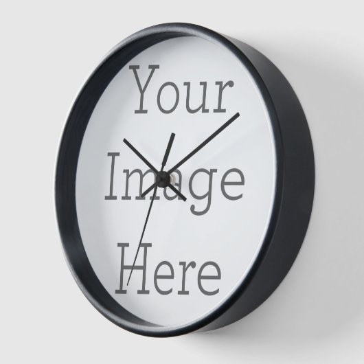 25,4 cm Rond Zwart Houten Frame Klok (Hoek)