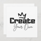 Creëer Uw eigen (Voorkant / Achterkant)