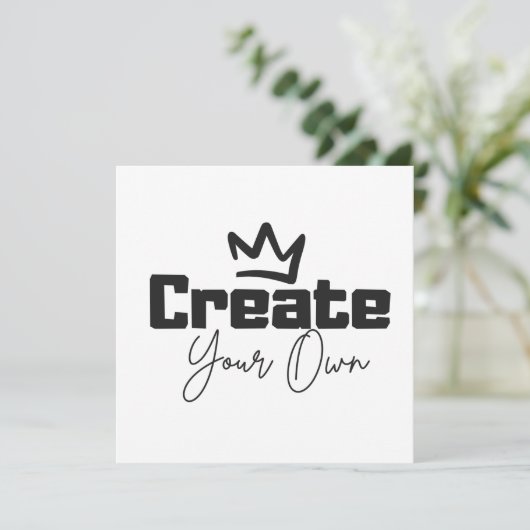 Creëer Uw eigen (Staand voorkant)