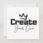 Creëer Uw eigen (Voorkant)