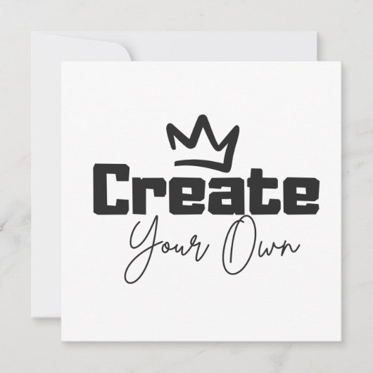 Creëer Uw eigen (Voorkant)