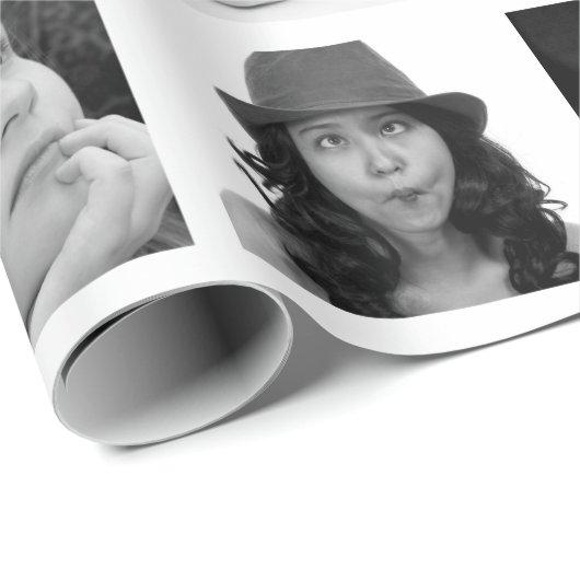Creëer-Uw-Eigen 10-Foto-Collage Gift Wrap Cadeaupapier (Rol Hoek)