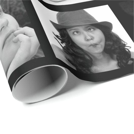 Creëer-Uw-Eigen 10-Foto-Collage Gift Wrap Cadeaupapier (Rol Hoek)