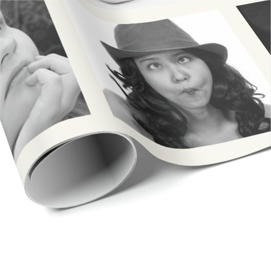 Creëer-Uw-Eigen 10-Foto-Collage Gift Wrap Cadeaupapier (Rol Hoek)
