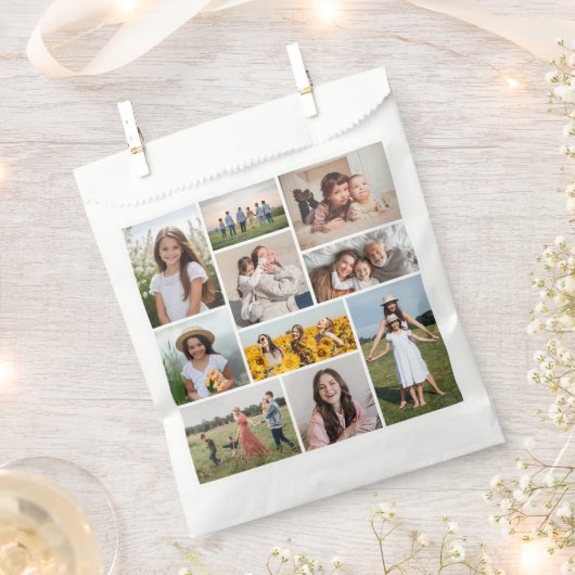 Creëer Uw eigen 10 fotocollage Bedankzakje (Geknipt)