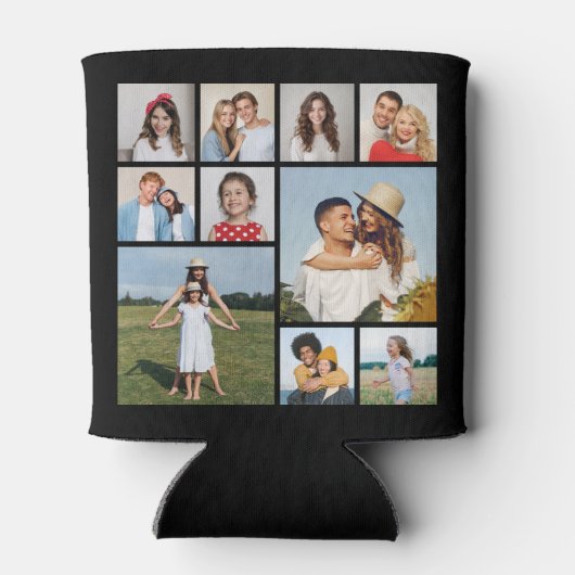 Creëer Uw eigen 10 fotocollage Blikjeskoeler (Achterkant)