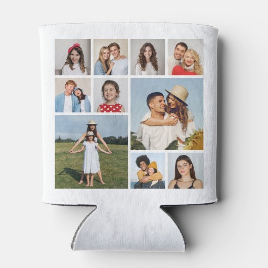 Creëer Uw eigen 10 fotocollage Blikjeskoeler (Achterkant)