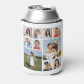 Creëer Uw eigen 10 fotocollage Blikjeskoeler (Blikje Achterkant)