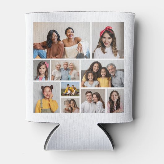 Creëer Uw eigen 10 fotocollage Blikjeskoeler (Voorkant)