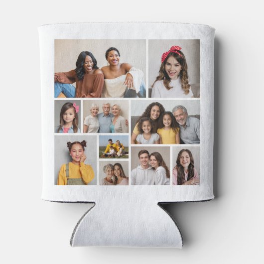 Creëer Uw eigen 10 fotocollage Blikjeskoeler (Achterkant)