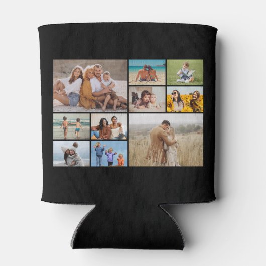 Creëer Uw eigen 10 fotocollage Blikjeskoeler (Achterkant)