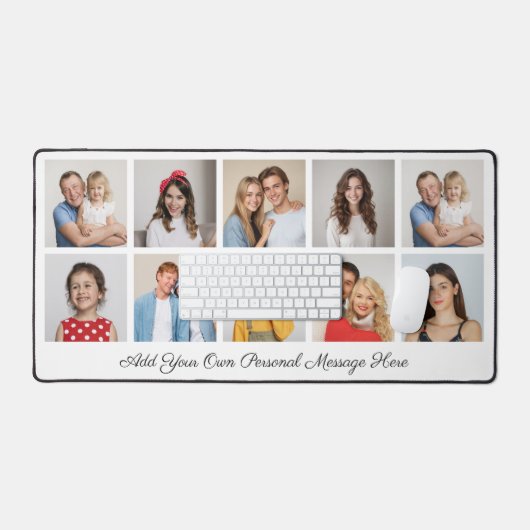 Creëer Uw eigen 10 fotocollage Bureaumat (Keyboard & Muis)