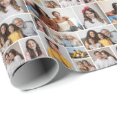 Creëer Uw eigen 10 fotocollage Cadeaupapier (Rol Hoek)