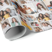 Creëer Uw eigen 10 fotocollage Cadeaupapier (Rol Hoek)