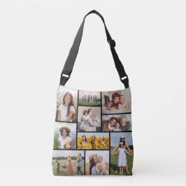 Creëer Uw eigen 10 fotocollage Crossbody Tas
