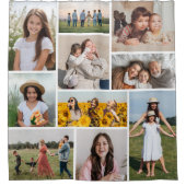 Creëer Uw eigen 10 fotocollage Douchegordijn (Voorkant)