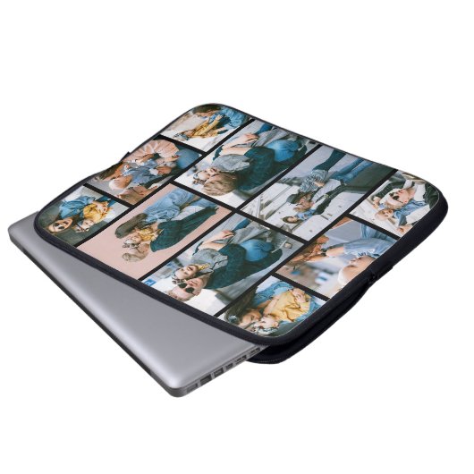 Creëer Uw eigen 10 Fotocollage Electronics Bag Laptop Sleeve (Voorkant onderkant)