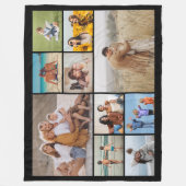 Creëer Uw eigen 10 fotocollage Fleece Deken (Voorkant)