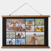 Creëer Uw eigen 10 fotocollage Hangend Wandkleed (Voorkant)