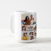 Creëer Uw eigen 10 fotocollage Koffiemok (Voorkant links)