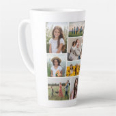 Creëer Uw eigen 10 fotocollage Latte Mok (Linkerhoek)