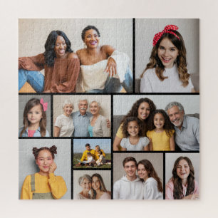 Creëer Uw eigen 10 fotocollage Legpuzzel