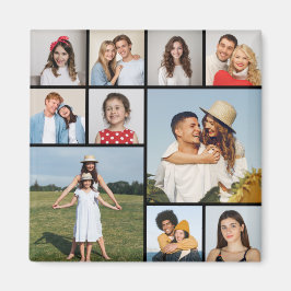 Creëer Uw eigen 10 fotocollage Magneet