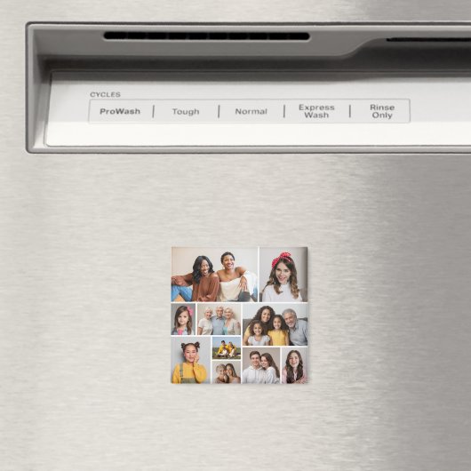 Creëer Uw eigen 10 fotocollage Magneet (Insitu (Vaatwasser))