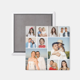 Creëer Uw eigen 10 fotocollage Magneet