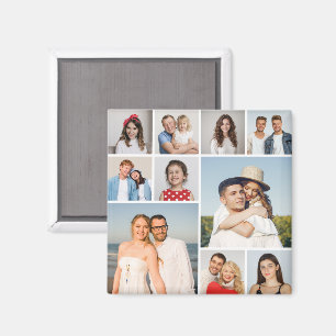 Creëer Uw eigen 10 fotocollage Magneet