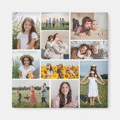 Creëer Uw eigen 10 fotocollage Magneet (Voorkant)