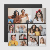 Creëer Uw eigen 10-fotocollage-magneetkaart (Voorkant / Achterkant)