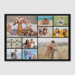 Creëer Uw eigen 10-fotocollage-magneetkaart